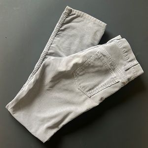 Levis 519 Strauss Vintage Corduroy Pant| light gray. Great condition!